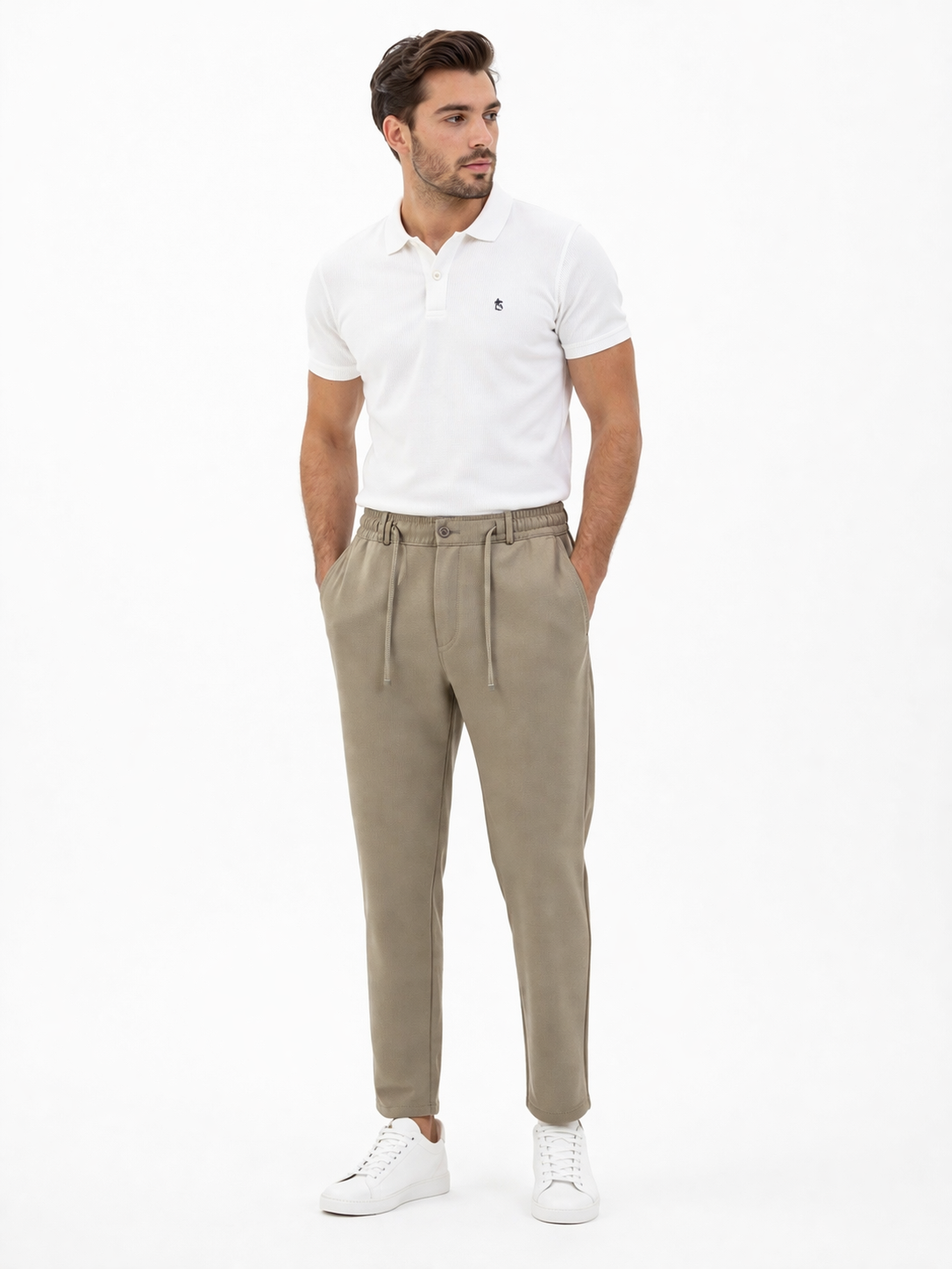 Jogger Pantolon - Koyu Krem