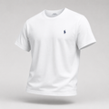 Minimal Logolu Basic T-Shirt - Beyaz