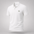 Minimal Logolu Polo Yaka T-Shirt - Beyaz