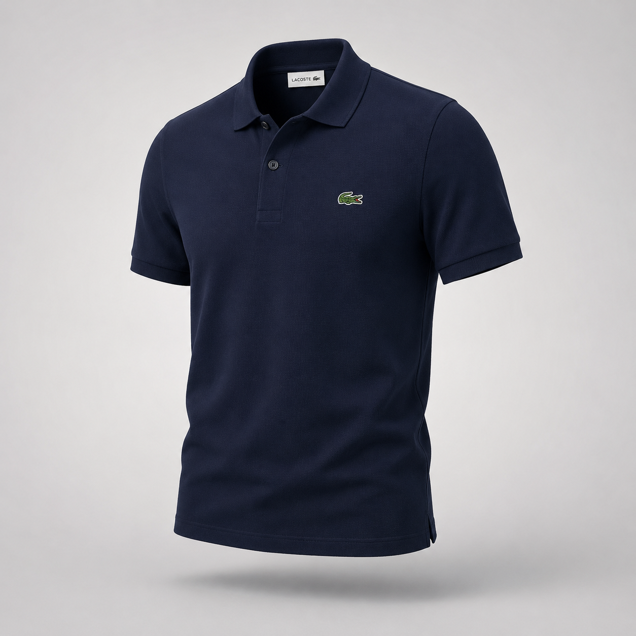 Minimal Logolu Polo Yaka T-Shirt - Lacivert